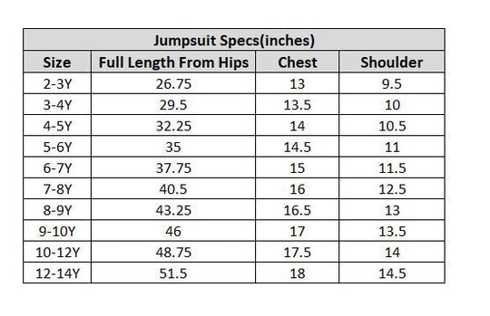 Girls Cotton Poplin Jumpsuit Frill-Multi