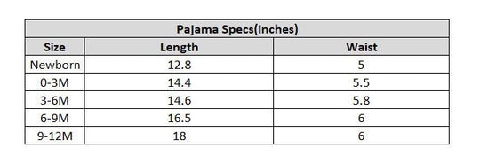 Pack OF 3 Infant Unisex Poly Cotton Pajama Set