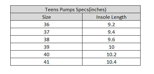 Teens Girls Pumps OS-11-Black.Grey