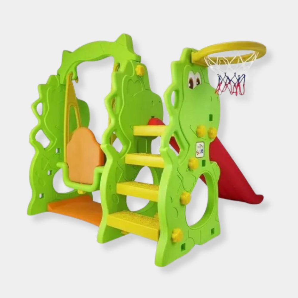 Dino Swing & Slide with Basketball Ring CHD-171