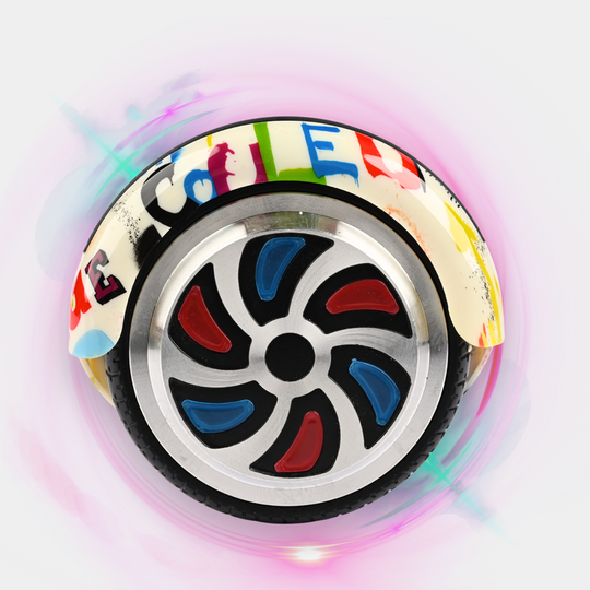 Electric 6.5-Inch Self-Balancing Hoverboard with Bluetooth and LED Lights