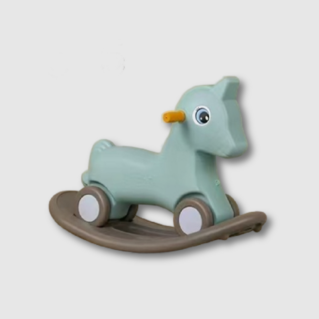 3-in-1 Kids Rocking Horse with Ride On | 616 Green