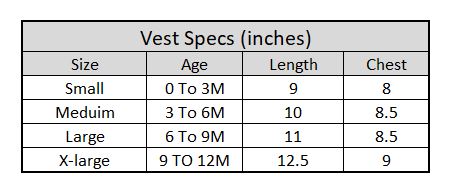 Infant Unisex Cotton Sando Vest-White
