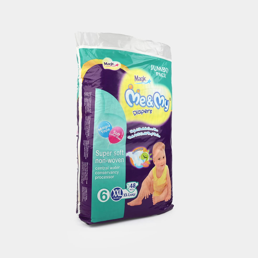 Me & My Baby Diapers Jumbo Pack 48Pcs | XXL
