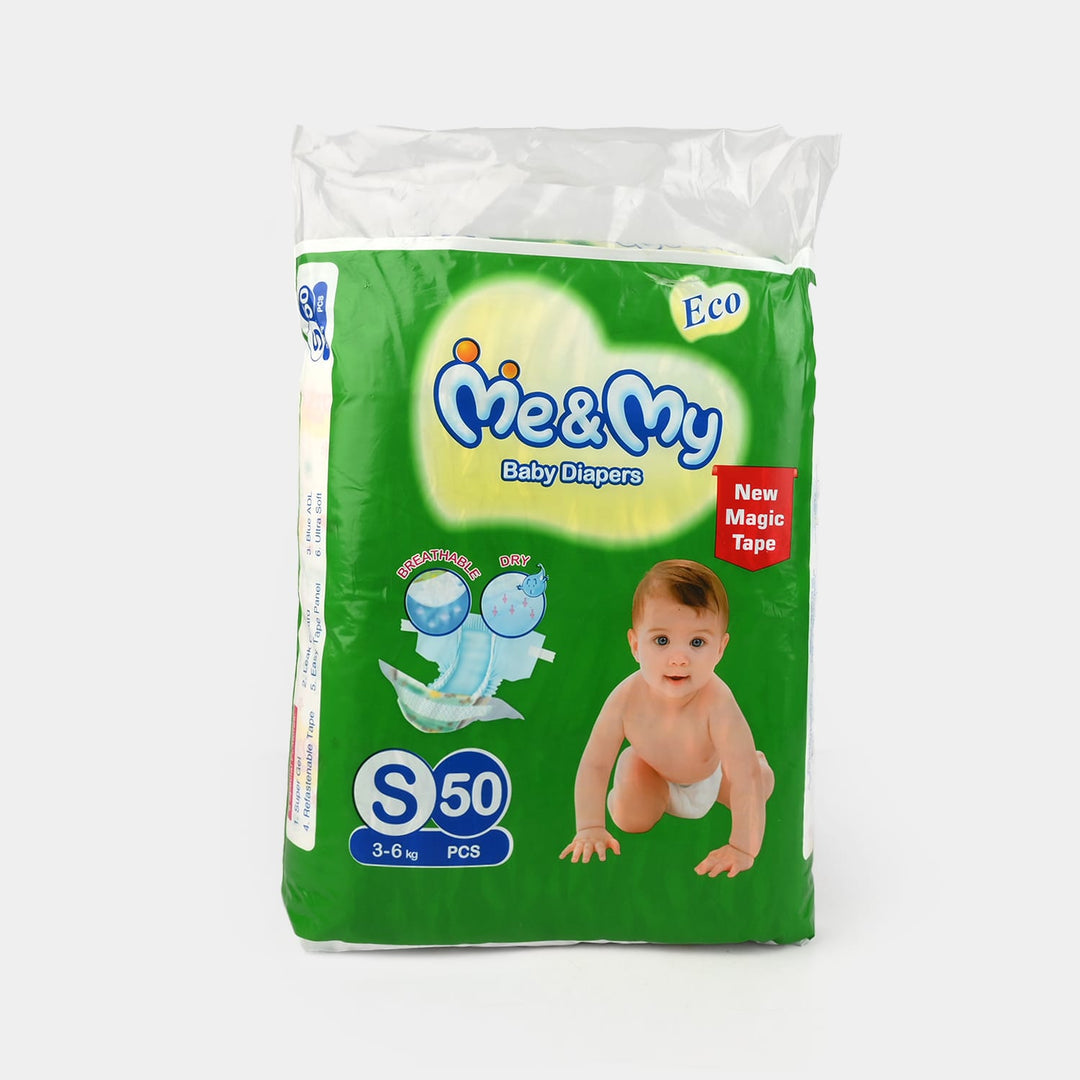 Me & My Baby Diapers Jumbo Pack 50Pcs | Small