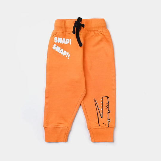 Infant Boys Cotton Terry Sleeping Pyjama Snap-B. Marigold