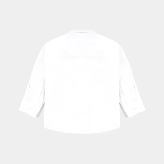 Infant Boys Cotton Poplin Formal Shirt-White