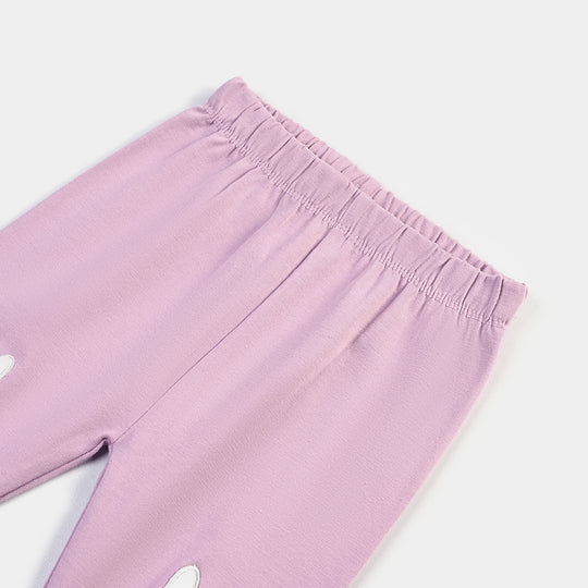 Infant Girls Lycra Jersey Emb Tights Rabbit