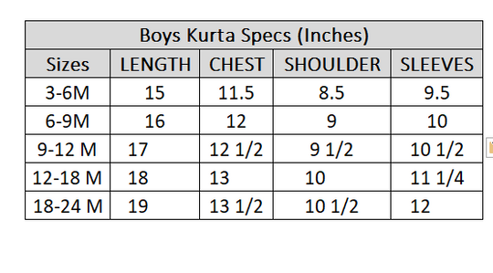 Infants Boys Cotton Jacquard Basic Kurta (VIBRANT)-Yellow