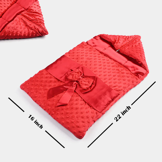 Hooded Baby Carry Nest Tie Bow