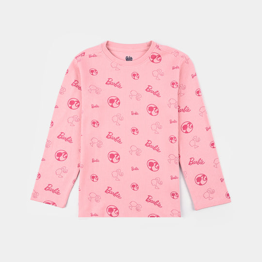 Girls drop needle 2 Piece Suit - C.Pink