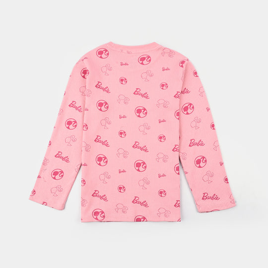 Girls drop needle 2 Piece Suit - C.Pink