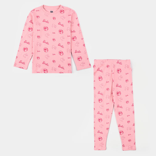 Girls drop needle 2 Piece Suit - C.Pink
