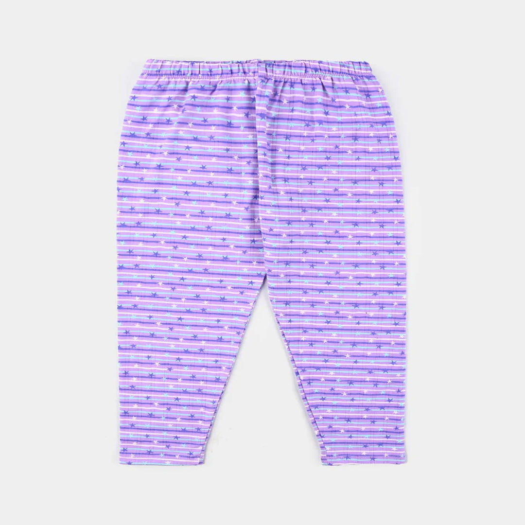 Infant Girls Drop needle Knitted Nightwear-Striper