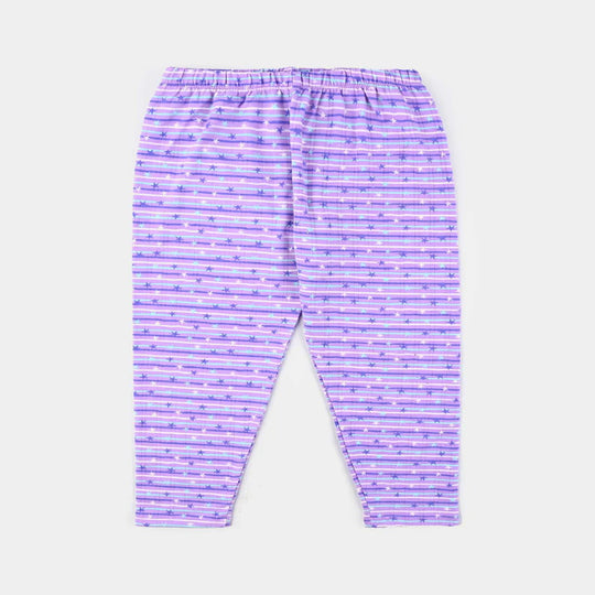 Infant Girls Drop needle Knitted Nightwear-Striper