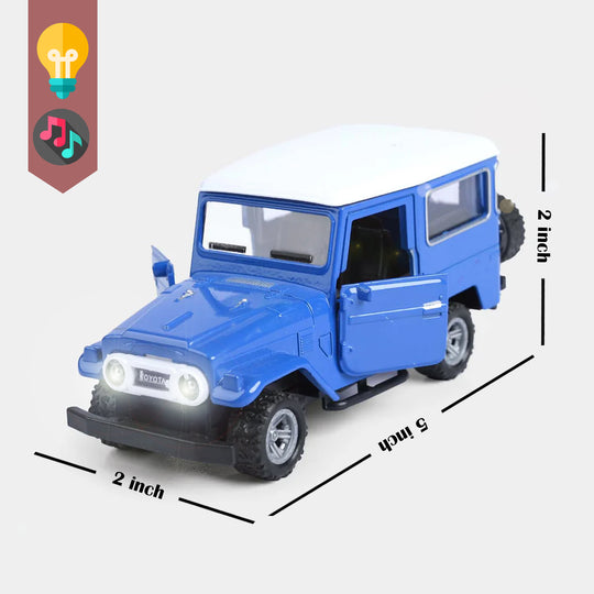 Die-Cast Model Car with Light & Sound for Kids