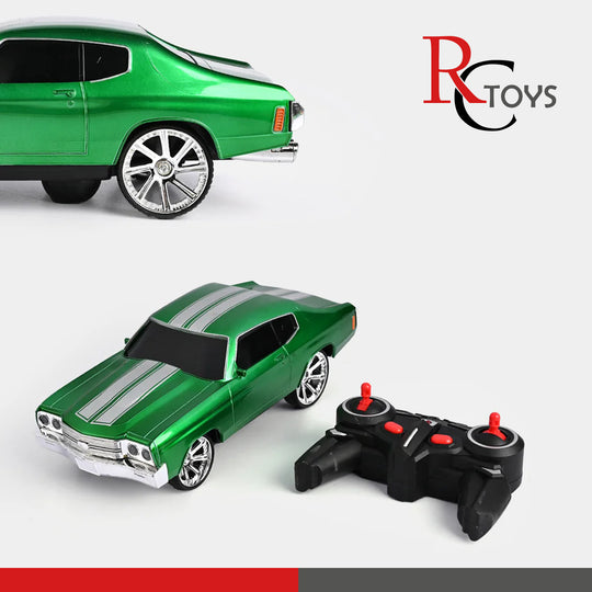 Remote Control  Drift Stunt Car With Silver Racing Stripes