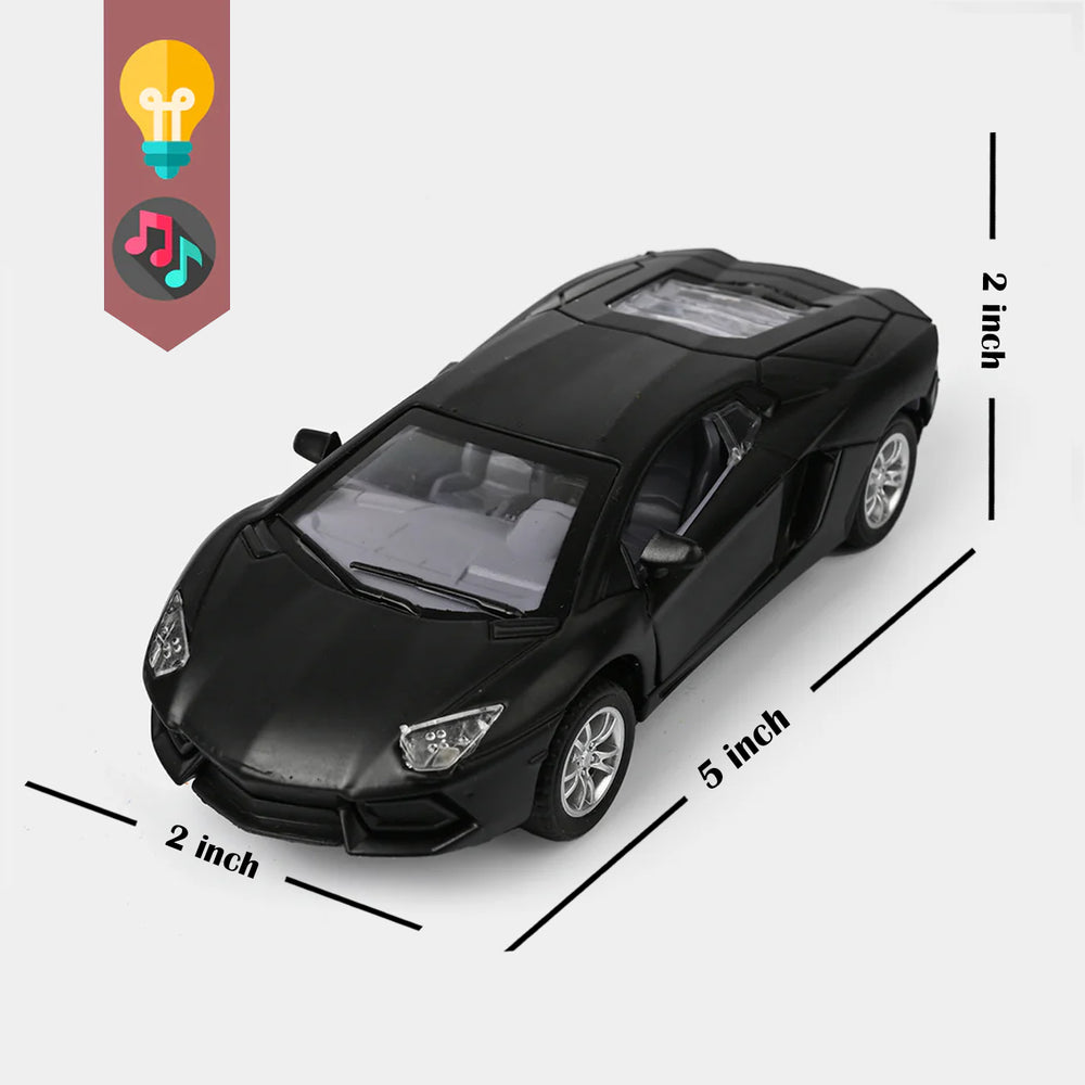 Die-Cast Model Car with Light & Sound for Kids