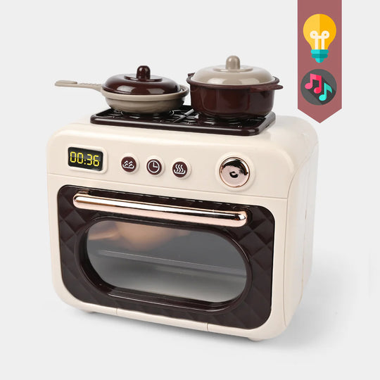 Kids Play Microwave – Realistic Kitchen Toy with Light & Music