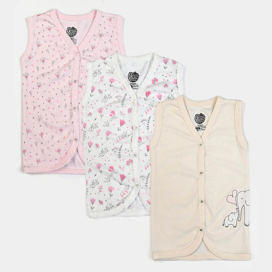 Pack Of 3 Infant Baby Unisex Cotton Vest Sando Set