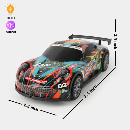 Friction Power Racing Car With Light & Sound