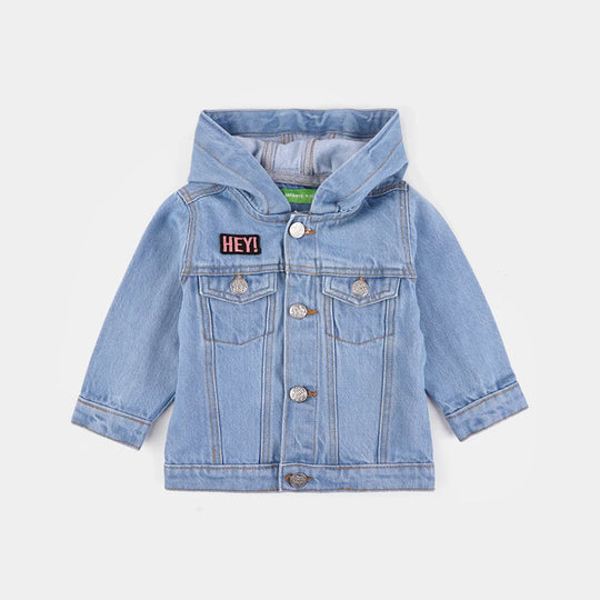 Infant Boys Denim Stretch Woven Jacket Hey-Ice Blue