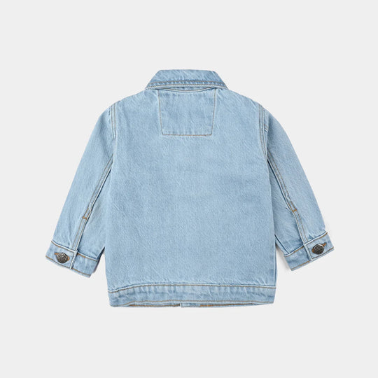 Infant Boys Denim Stretch Woven Jacket Basic-Light Blue