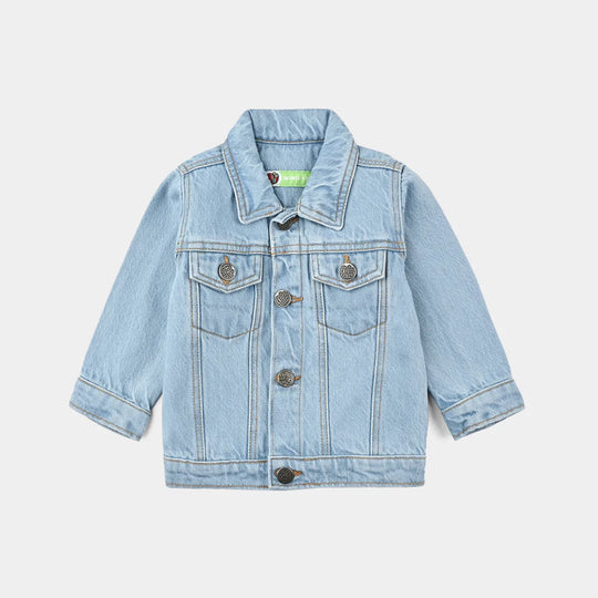 Infant Boys Denim Stretch Woven Jacket Basic-Light Blue