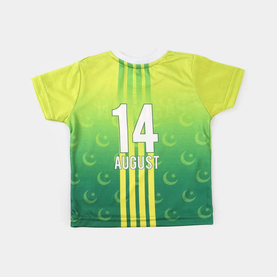 Infant Unisex T-Shirt AOP 14 Augest Kit-Fern Green