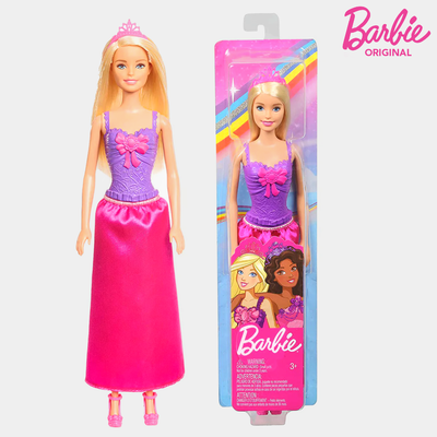 Barbie Princess Pink Dress Doll & Long Hair