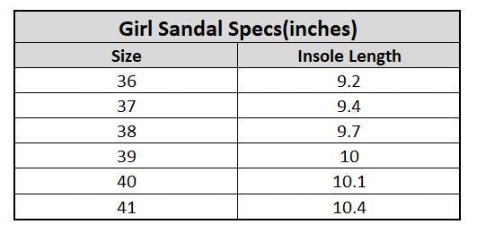 Teen Girls Sandal ZP-007-BLACK