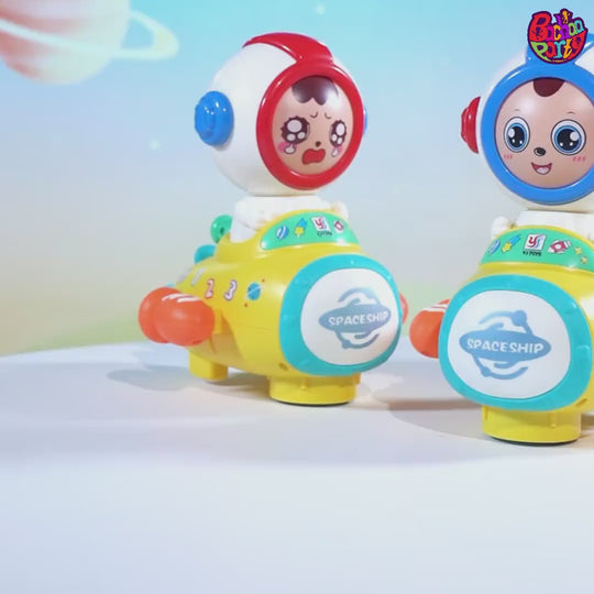 Cartoon Wheel Car Driving Toy with Light & Sound