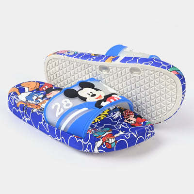 CHARACTER BOYS SLIPPERS -BLUE