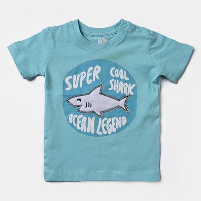 Infant Boys Cotton Jersey T-Shirt Super Cool Shark-T. Breeze
