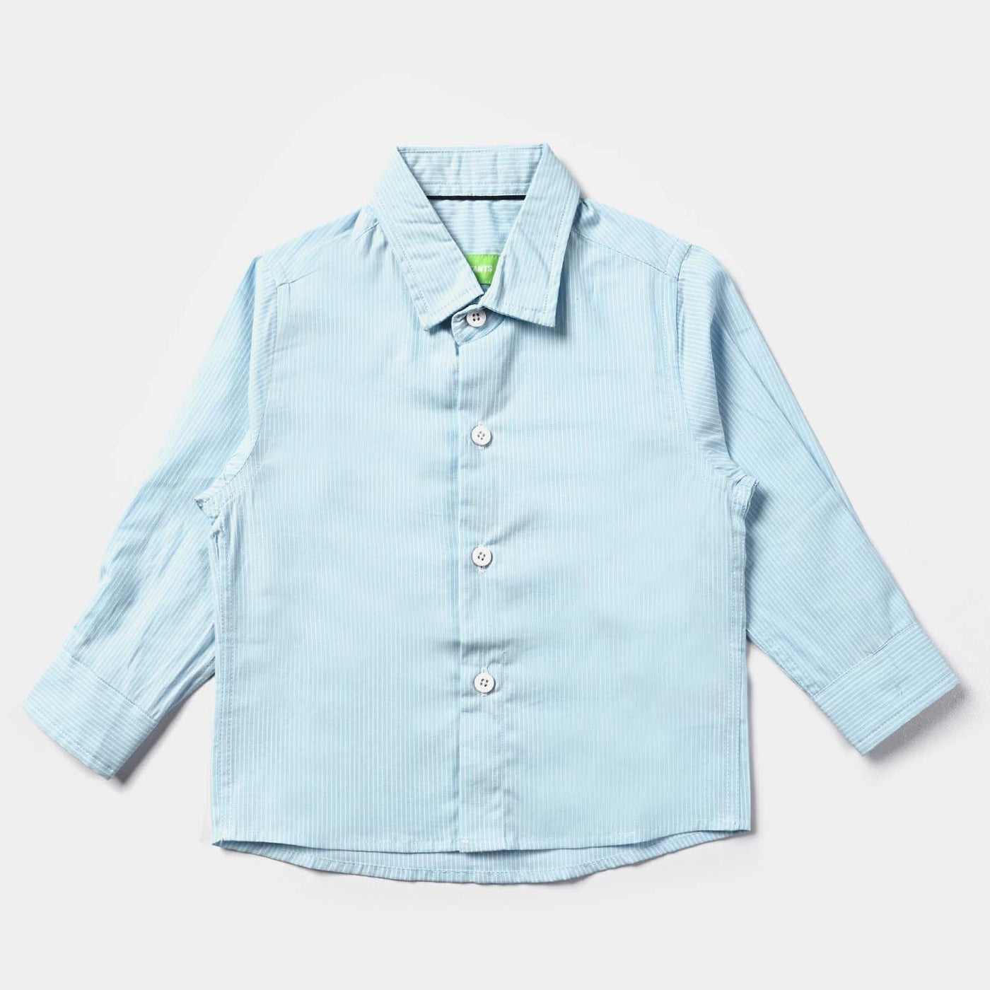 Infant Boys Yarn Dyed Formal Shirt -I/Blue