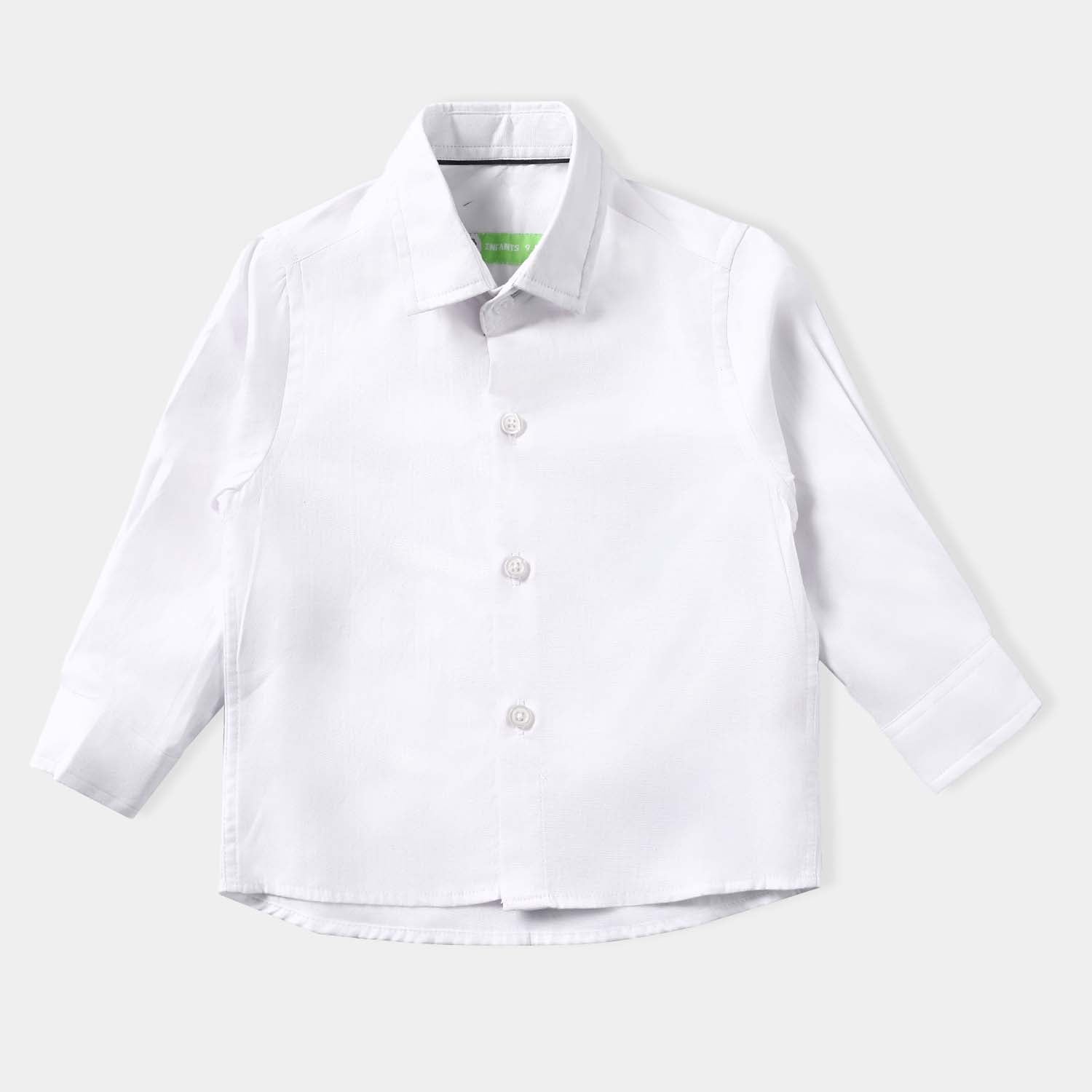 Infant Boys Cotton Poplin Formal Shirt White White Price in Pakistan Bachaa Party