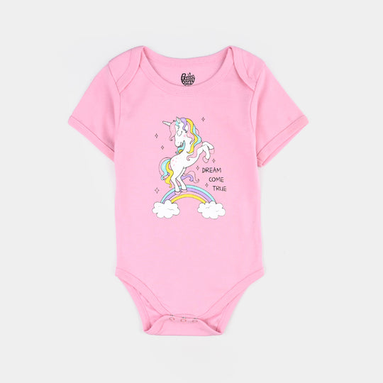 Infant Girls Cotton Interlock Romper Set-mIX