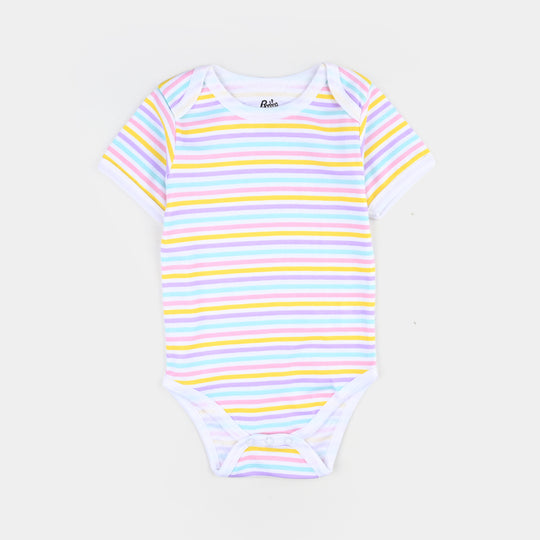 Infant Girls Cotton Interlock Romper Set-mIX