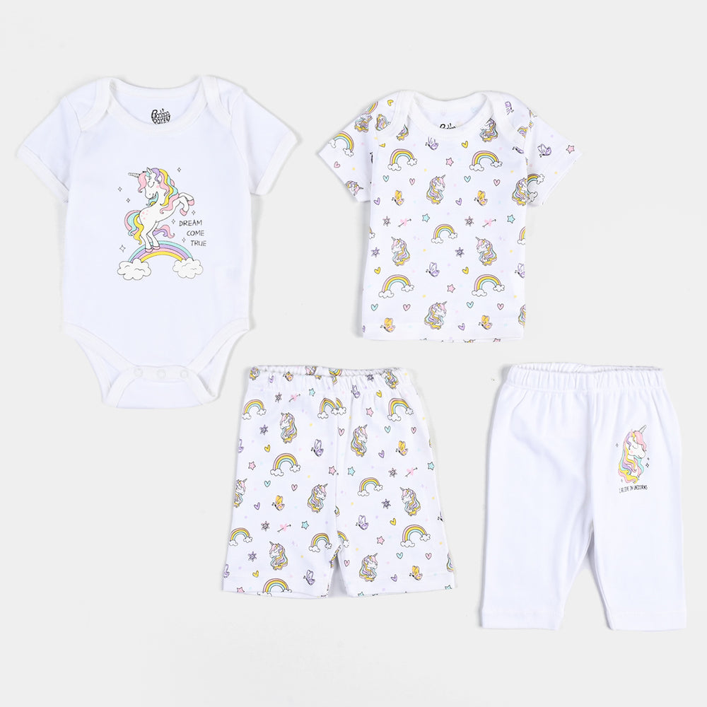 Infant Girls 10 Piece Set Unicorn-mIX