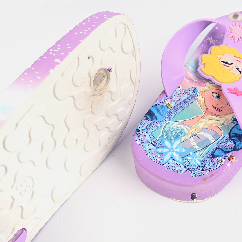 Girls Slippers 338-17-Purple