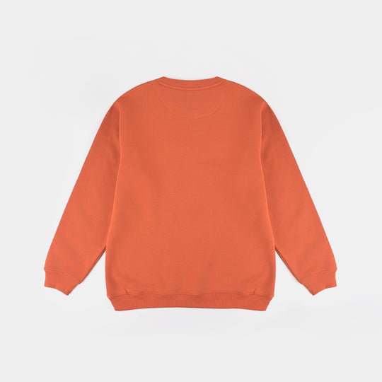 Teens Boys Fleece  Sweatshirt Journey-Apr.Orange