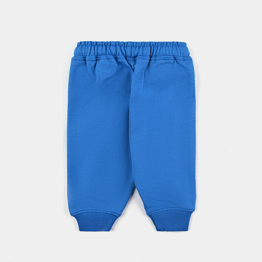 Infant Boys Cotton Terry Pyjama Eyes & Teeth-Blue