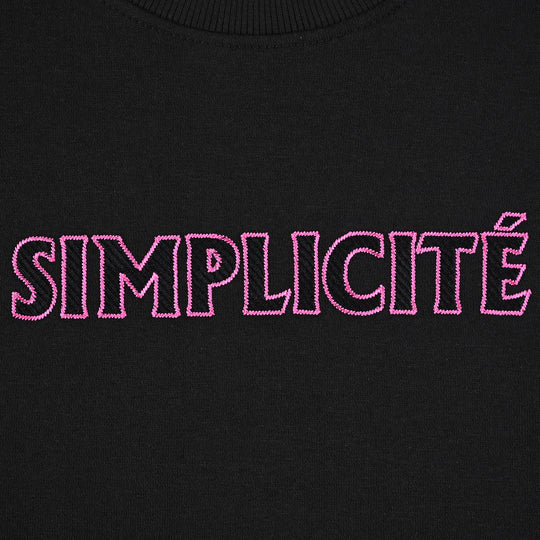 Teens Girls Fleece Co-Ord Set - Simplicite-BLACK