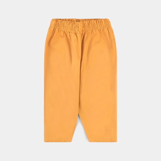 Infant Boys Cotton Poplin 3 Piece Suit (Wild Lion )-Mustard