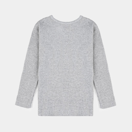 Kids Unisex Thermal Inner Suit-H.Grey