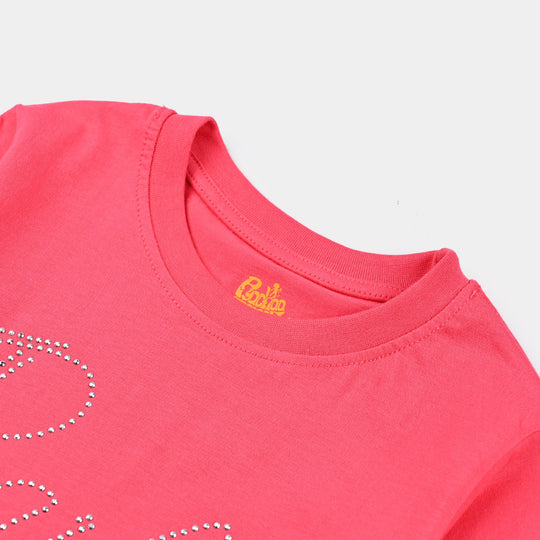 Girls Cotton Jersey T-Shirt H/S