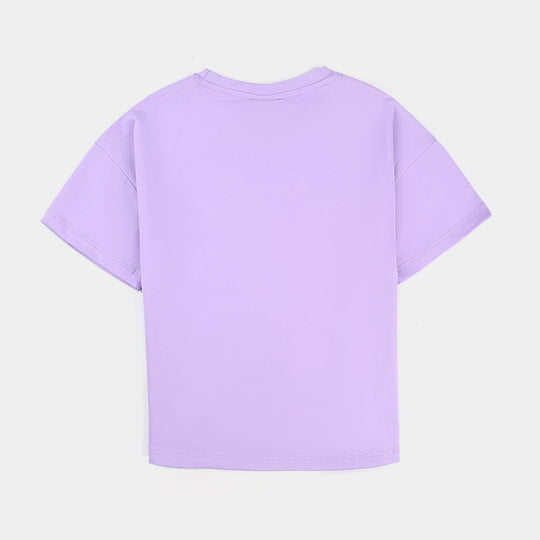 Girls Lycra Jersey T-Shirt Stay Cool-Purple