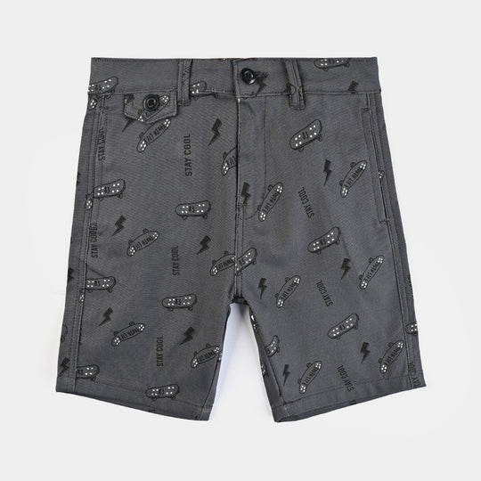 Boys Cotton Twill Short Stay Cool-Lt.Brown