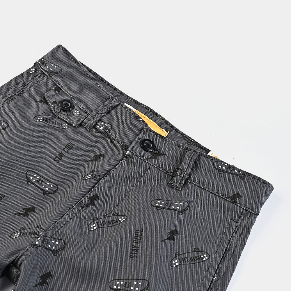 Boys Cotton Twill Short Stay Cool-Lt.Brown