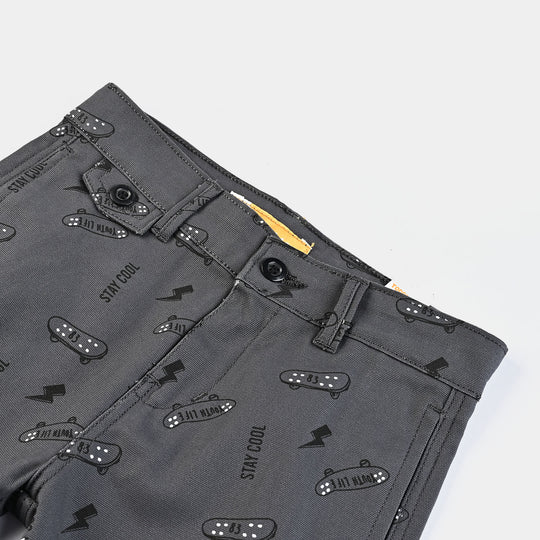 Boys Cotton Twill Short Stay Cool-Lt.Brown